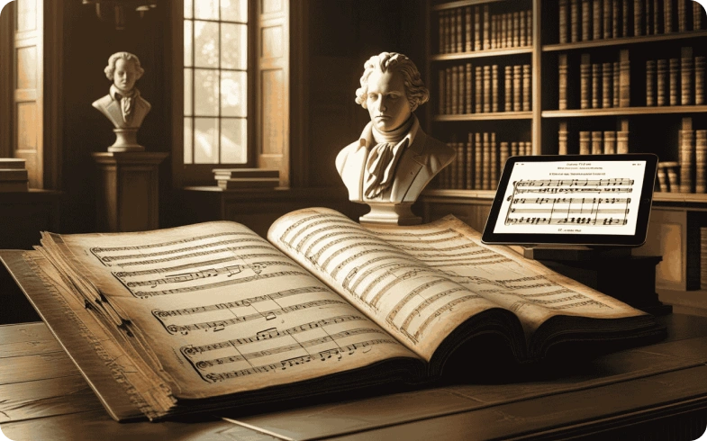 Digitized manuscript from the Ira F. Brilliant Center for Beethoven Studies